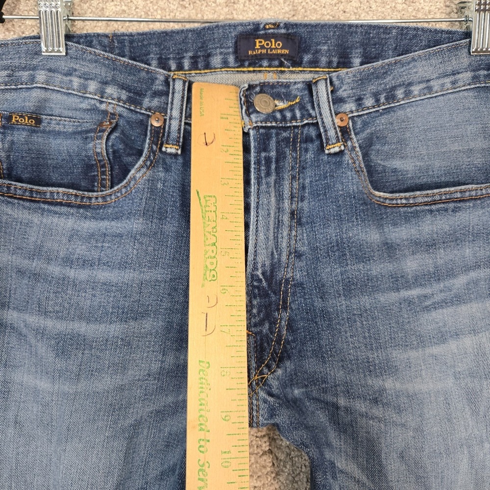 Polo Ralph Lauren Jeans Mens 32x32 The Varick Slim Straight Blue stretch - Picture 7 of 10